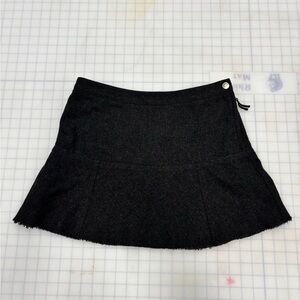 Wool mini skirt